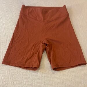 VITALITY BALANCE ATHLETICA PAPRIKA ORANGE BIKER SHORTS SIZE - S